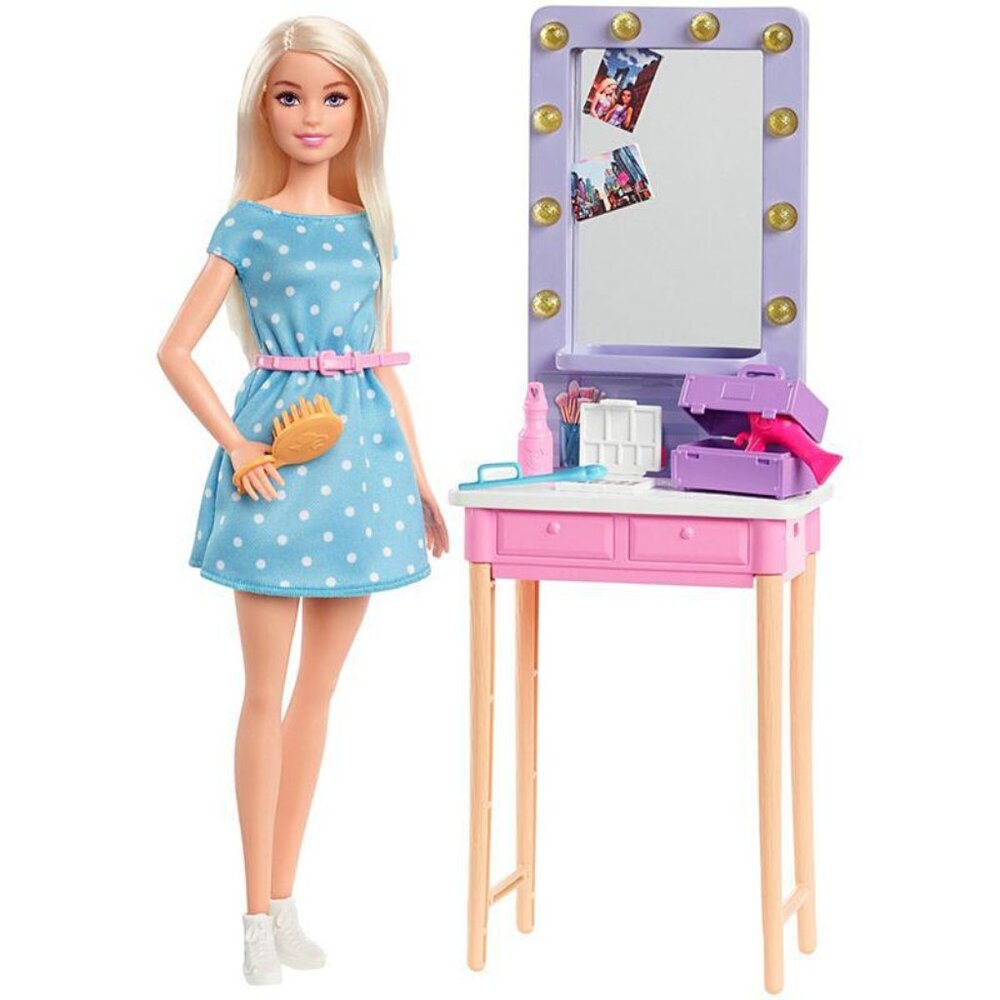 New in Box-Barbie “Malibu” Roberts Doll Blonde /Backage Dressing Room Playset